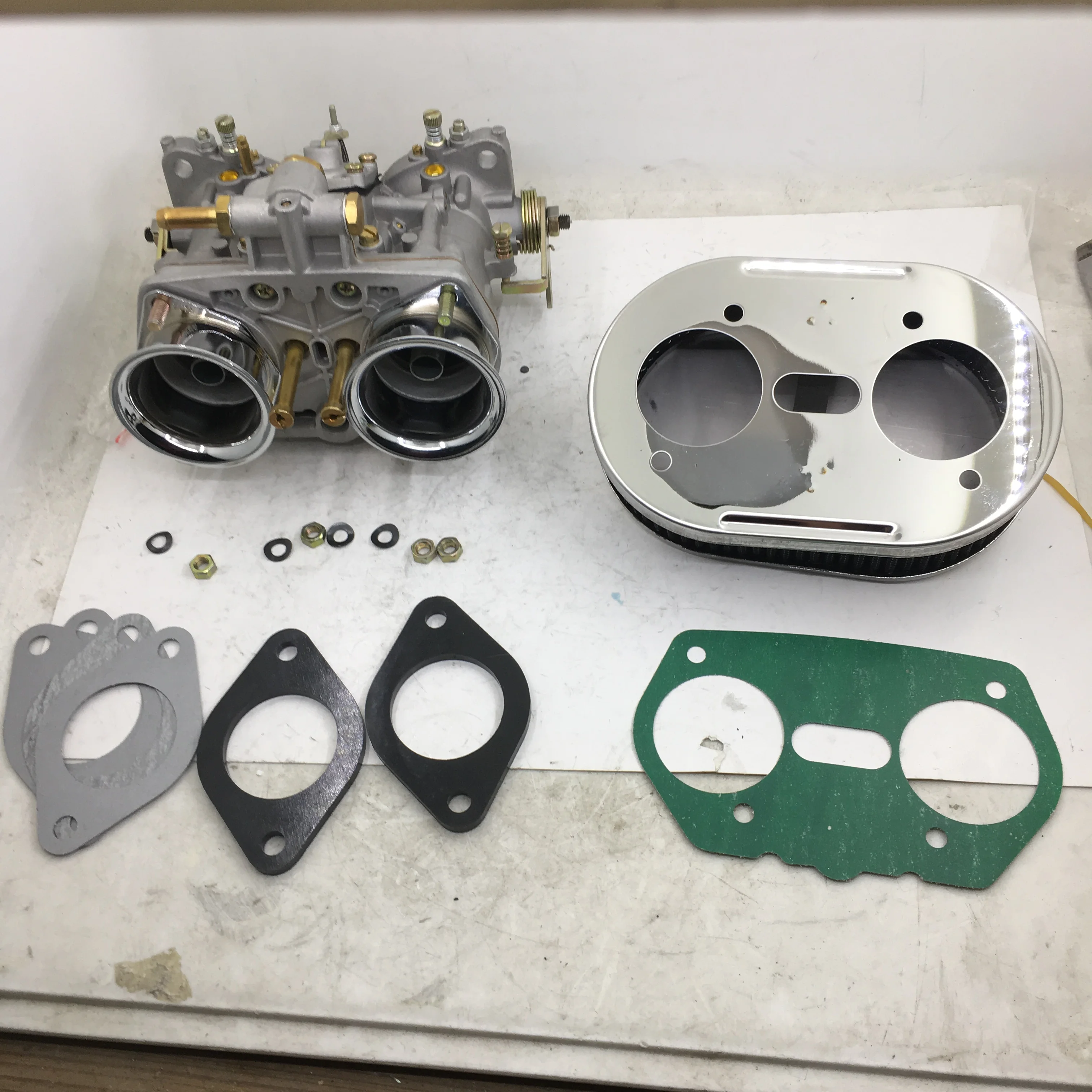 SherryBerg fajs 48mm 48 IDF 48IDF carb carburetor+28mm air horns+45mm tall filter Insulate kit for Weber Solex dellorto EMPI | Автомобили