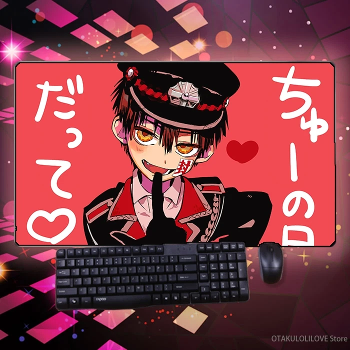 Хит продаж Аниме Jibaku Shounen Hanako кун Yahiro Гавайская казарка коврик для мыши большие
