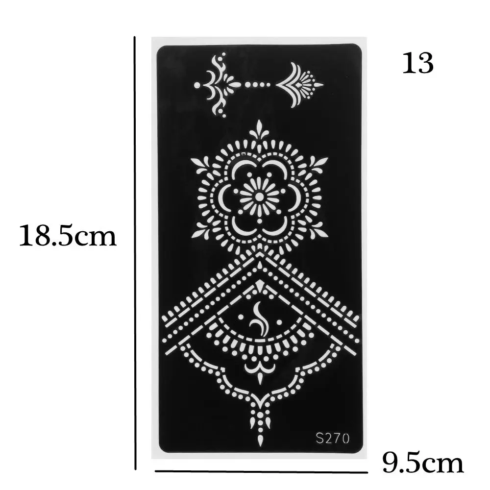 Hot Sale Mehndi Indian Style Beauty Fashion Tattoo Stencils DIY Body Art Temporary Hand Decal Henna Template Sticker | Красота и