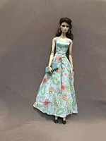 16 bjd doll clothes for barbie doll house accessories cotton blue floral princess dresses outfits party gown kids toy girl gift