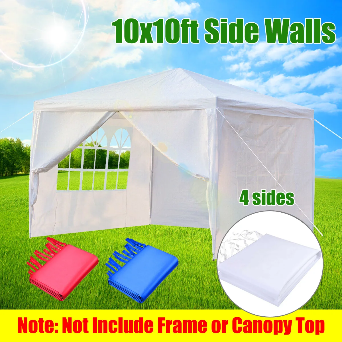 Вечерние тканевые палатки водонепроницаемые боковые стенки для сада патио