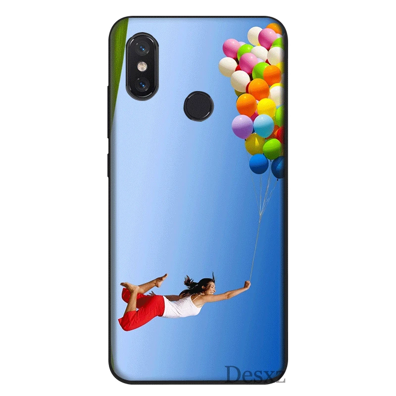 Мобильный чехол для телефона из силикона Xiaomi mi 8 Lite A1 A2 9 (США) красные Примечание 5 6