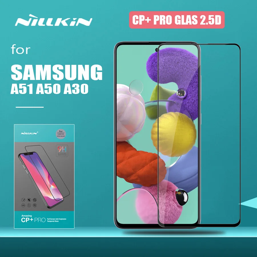 Стекло Nillkin CP + PRO для Samsung Galaxy A51 A50 A30 закаленное стекло с полным покрытием HD