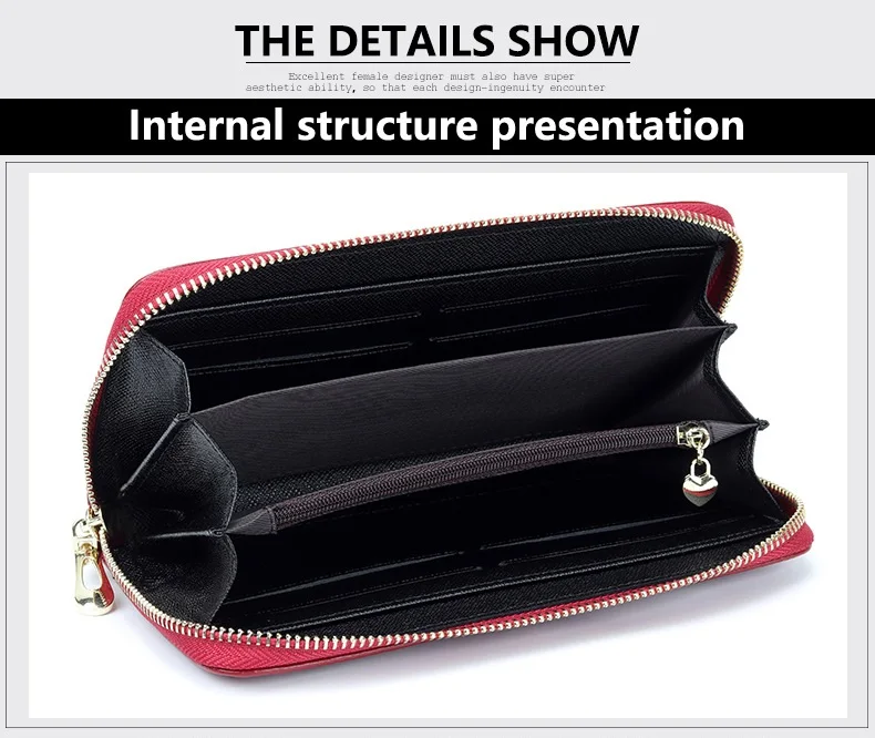 Flowers Women Wallet Genuine Leather Long Zip purses Wristlet Bag Big Capacity Lady Clutchs Cowhide Coin Purse Mobile phone bags |