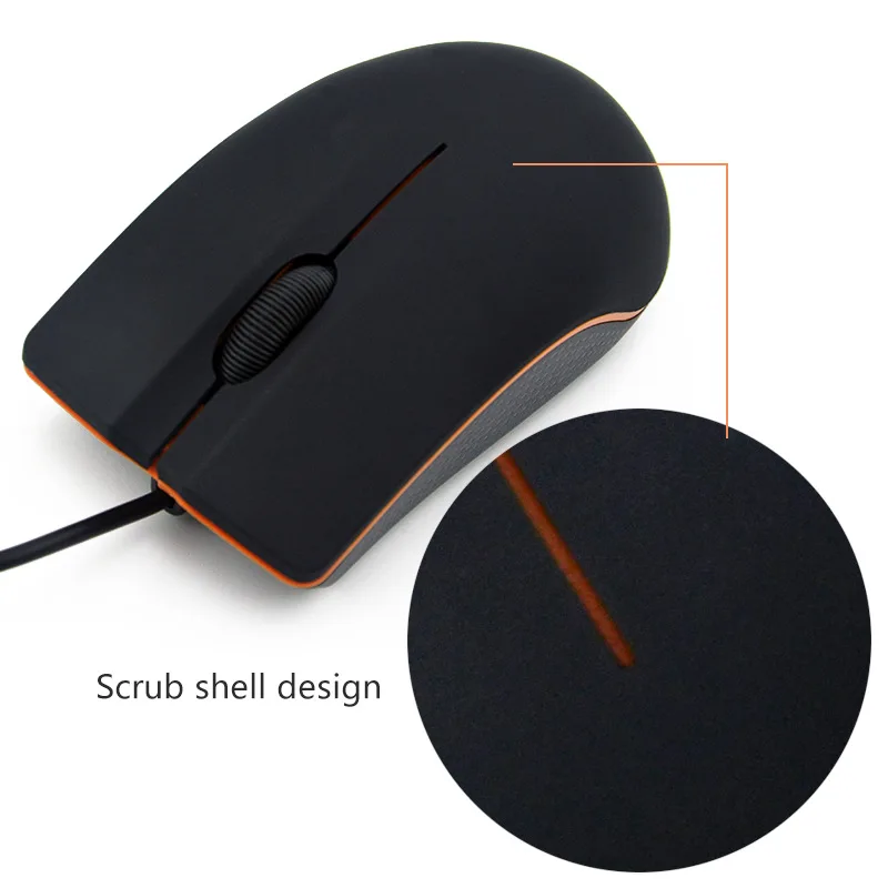 

Matte Texture Business Office Home Laptop Wired Mouse Business-style Matte Texture Non-slip Design Luxurious Colors