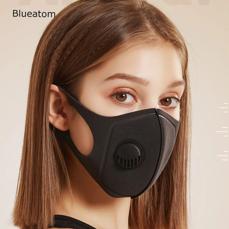 PM2.5 Очищающая воздух маска для рта Муфельная Углеродный фильтр Пылезащитная