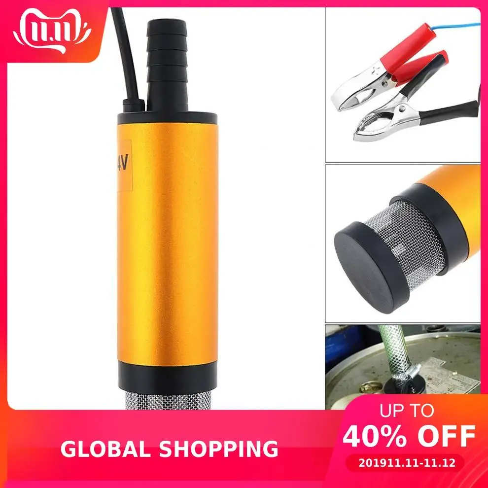 DC 24 в 38 мм Золотой Портативный алюминиевый сплав автомобиля Электрический