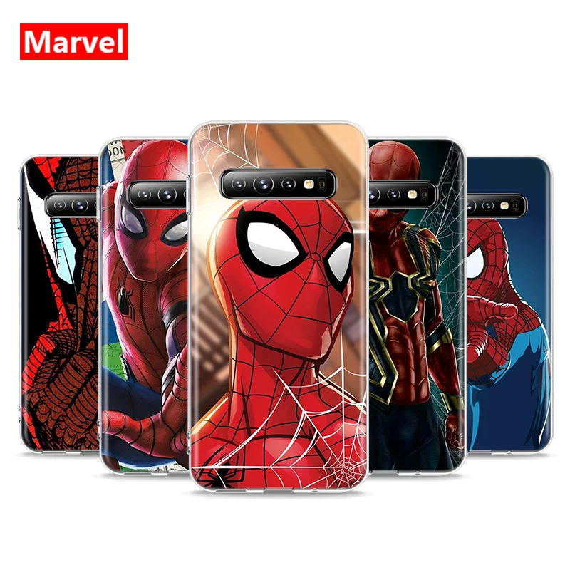 

Marvel Avengers Super Hero Spider Man For Samsung Galaxy S21 S20 FE Ultra S10 Lite 5G S10E S9 S8 Plus S7 S6 Edge Soft Phone Case