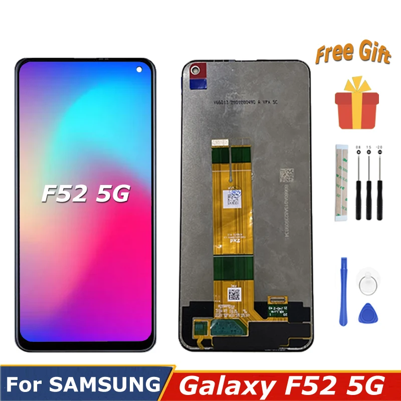 

Для Samsung Galaxy F52 5G LCD E5260 дисплей Сенсорная панель экран SM E5260ZKDCHC дигитайзер Assambly Замена с инструментами для ремонта