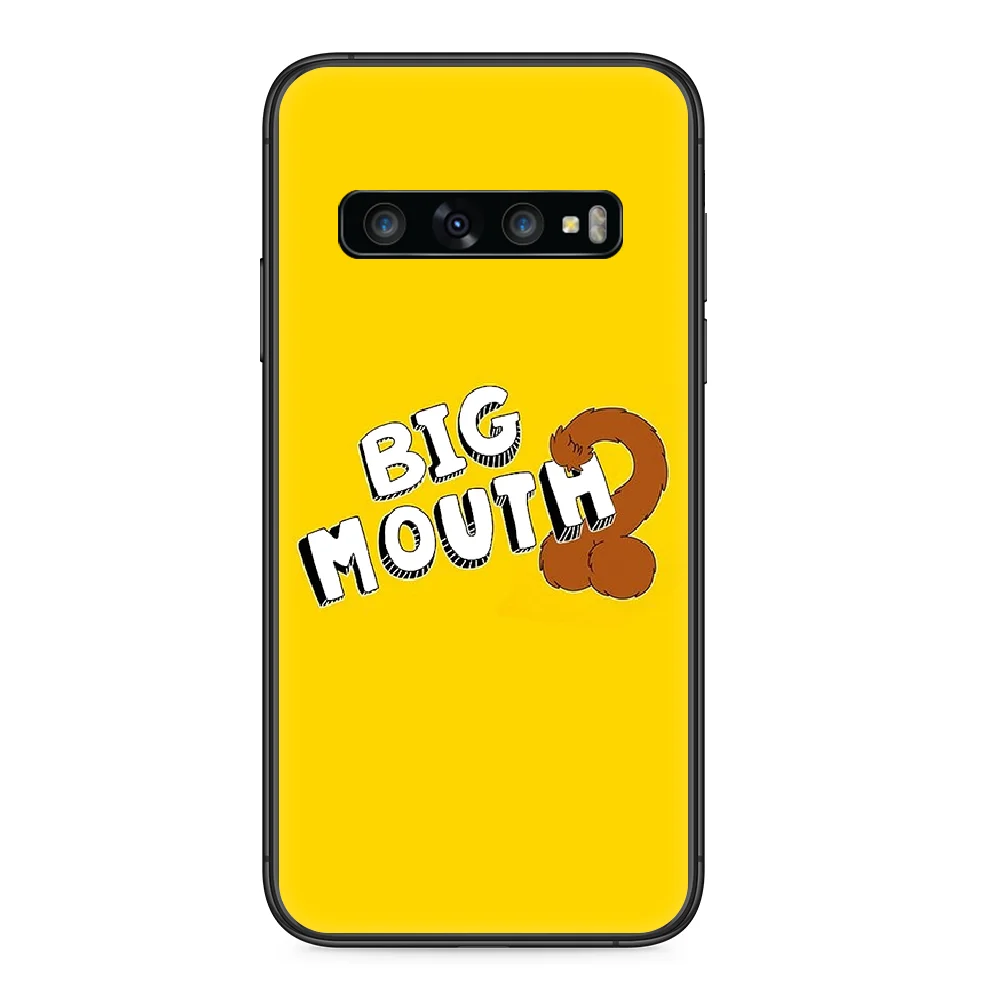Большой рот чехол для телефона Samsung Galaxy S 10 20 3 4 5 6 7 8 9 Plus E Lite Uitra черный Задний тренд