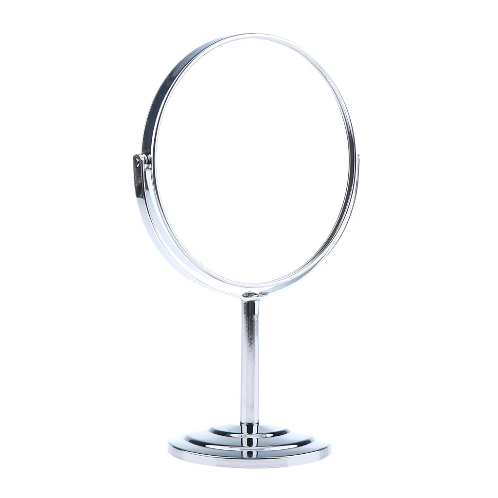 

6" Two Sided Magnifying Table Mirror Round Rotary Desk Mirror Vanity Makeup