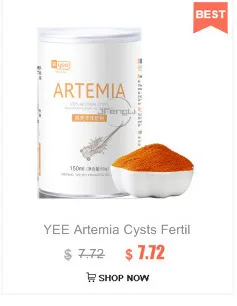 YEE Spirulina ломтики добавить цвет Артемия креветки хлопья тропики небольшой корм для рыбы гуппи Золотая рыбка Бетта светильник меч Фея Marie