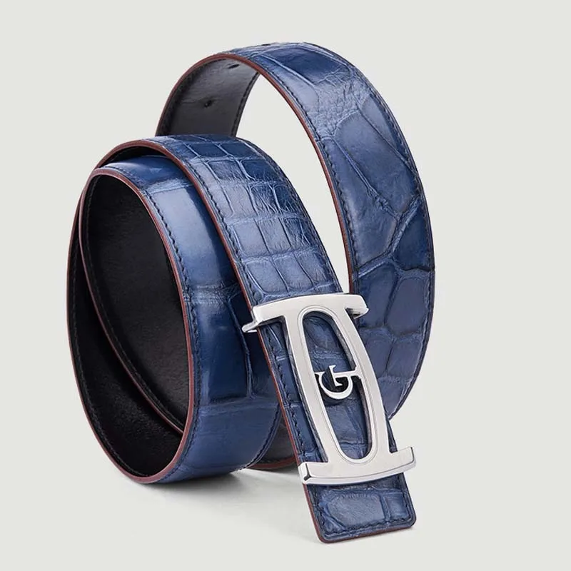 Ремень gete мужской из импортной крокодиловой кожи деловой Повседневный Пояс