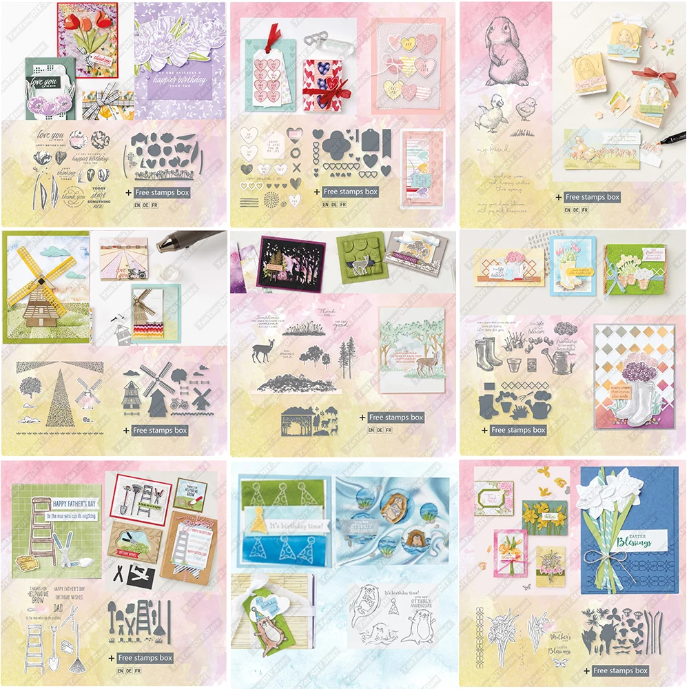 

2022 New Arrival Metal Cutting Dies And Clear Stamps For Diy Dies Scrapbooking Paper Card Handmade Craft Photo Album Decoration