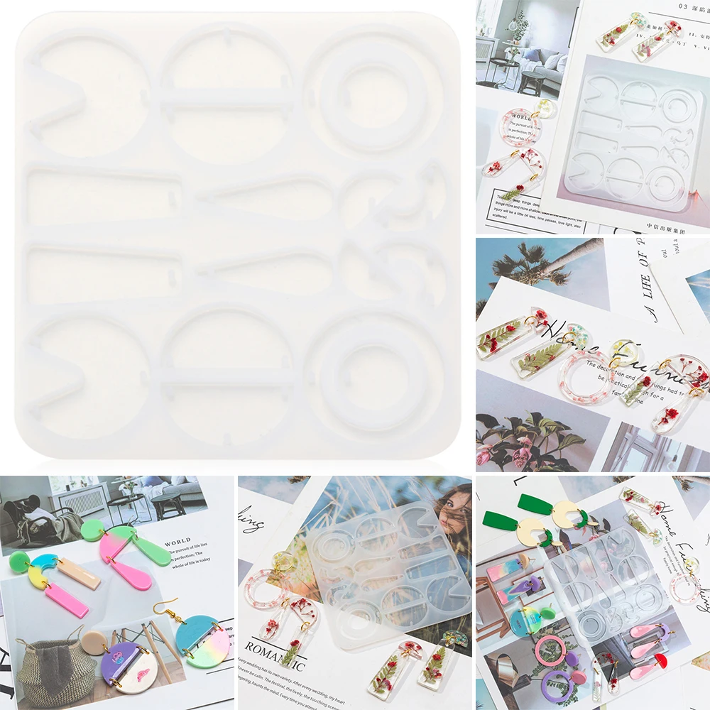 Рождественские серьги бусины искусственная смола силиконовая форма ручной