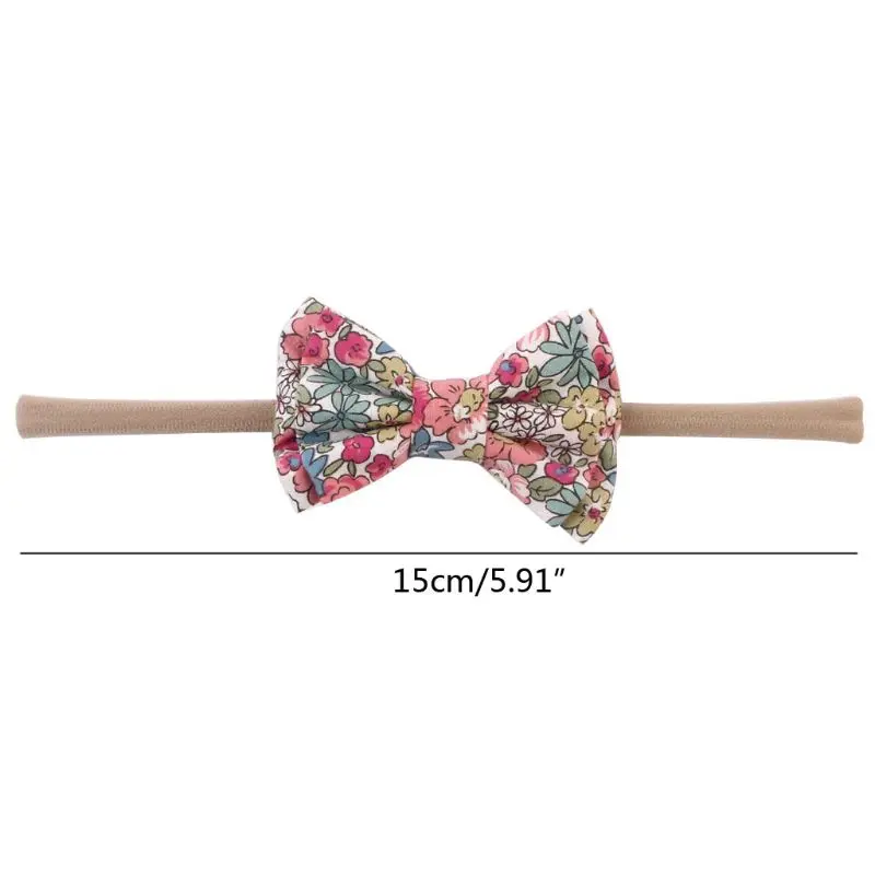 

10 Pcs Baby Girl Headbands and Bows Nylon Hairbands Hair Bow Accessories for Newborn Infant Toddler Girls