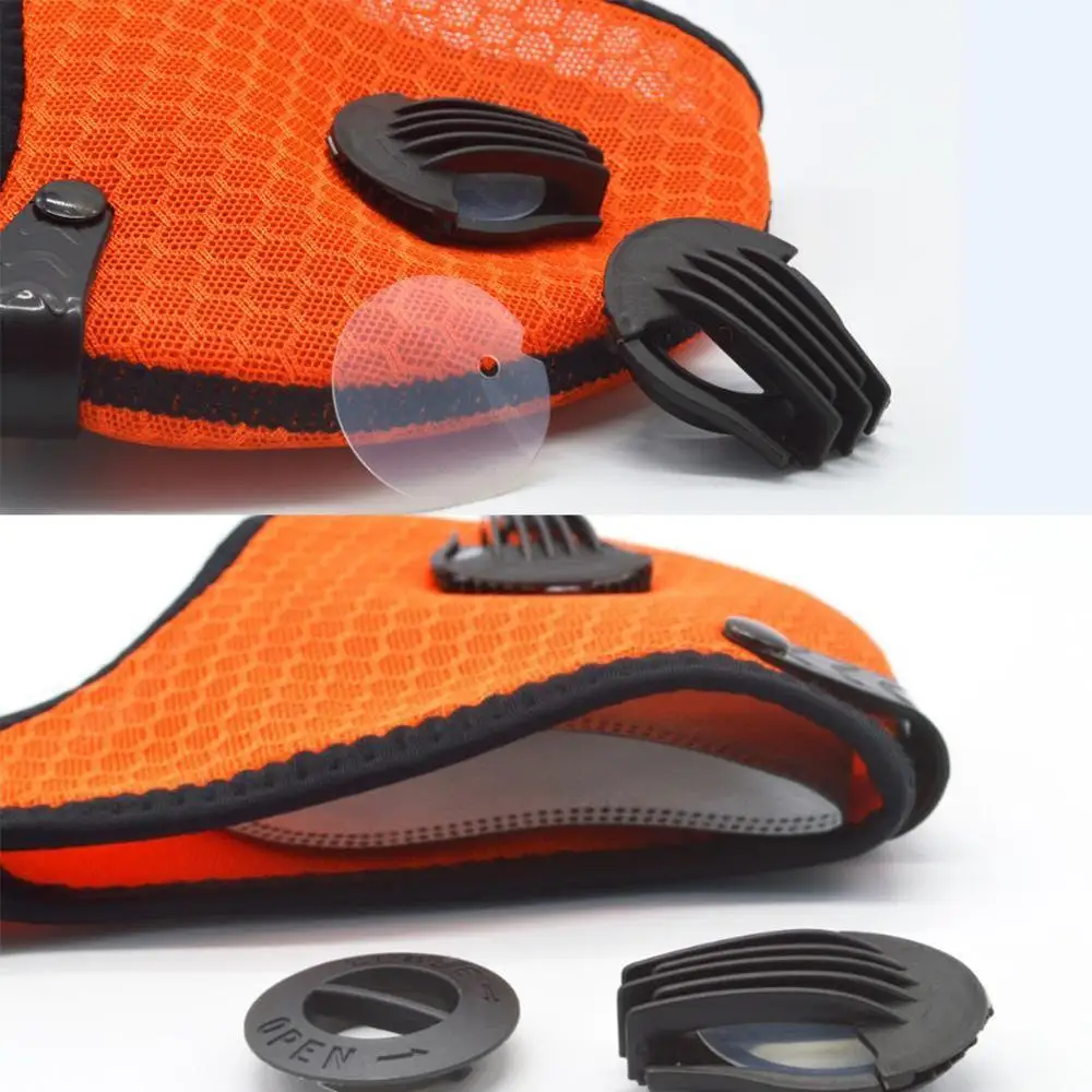 1 шт. сплошной цвет Респиратор маска против пыли активированный уголь фильтрации