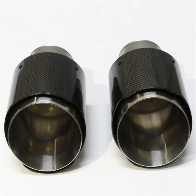 Модифицированная Автомобильная выхлопная труба 1 пара нержавеющая сталь +