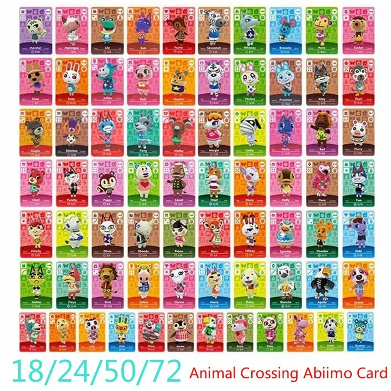 Juego de cartas de Amiibo de animales Crossing New Horizons, tobillera, Marshal, Maple, NS, Switch, 3DS, Mini tarjetas NFC, serie 1, 2, 3, 4, 5-3