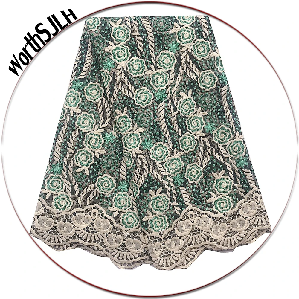 Африканское кружево 5 ярдов Высококачественная кружевная ткань новейший