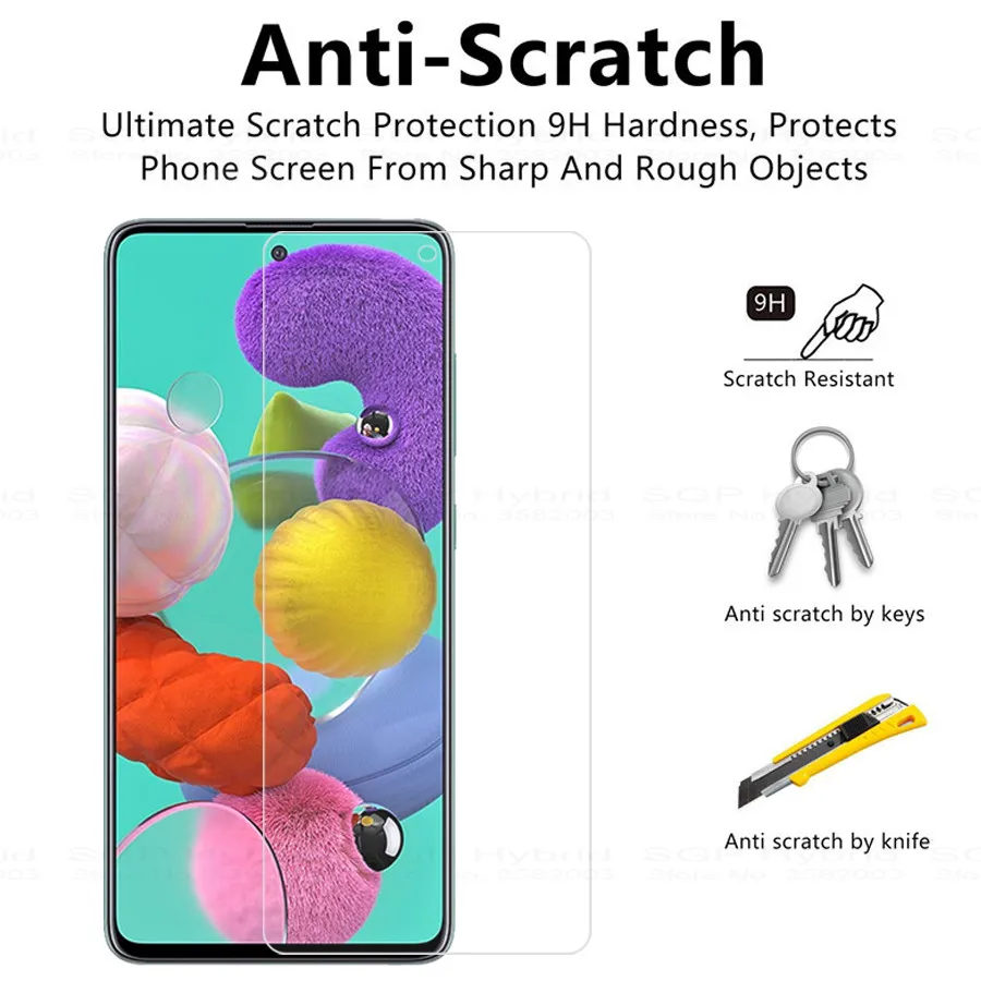 Закаленное стекло для samsung A51 a 51 51a 2 шт. Защитная пленка экрана galaxy a515f 2019 защитные