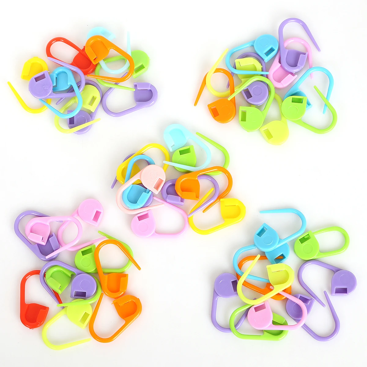 10PCS MIX 22mm Locking Stitch Marker Lock Sewing Pins Plastic Ring Markers for Knitting &amp Crochet DIY tools sweater | Дом и сад