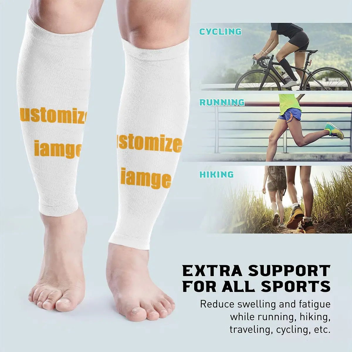 Велосипедные гетры с поддержкой икр на заказ |