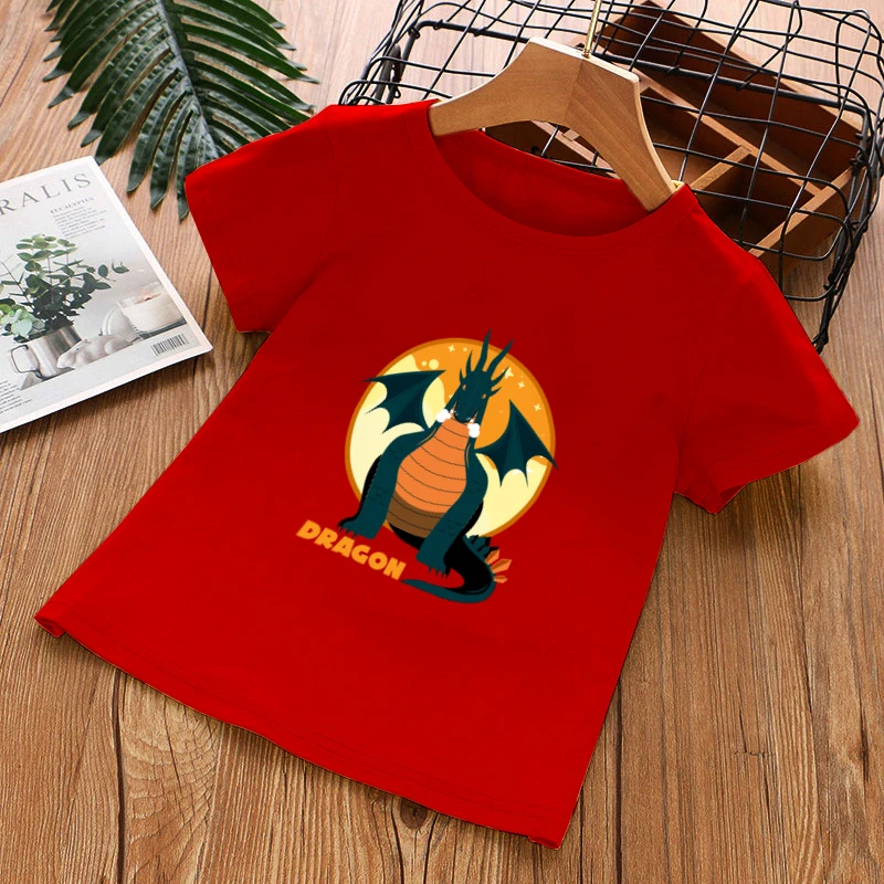 

Kids Shirts T-Shirt For Children's Girls Boys 3-14T Kid's Dinosaur Football Shirts Kid Cotton Cartoon Tops Printing Clothes