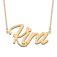 necklace with name kira for his her family member best friend birthday gifts on christmas mother day valentines day