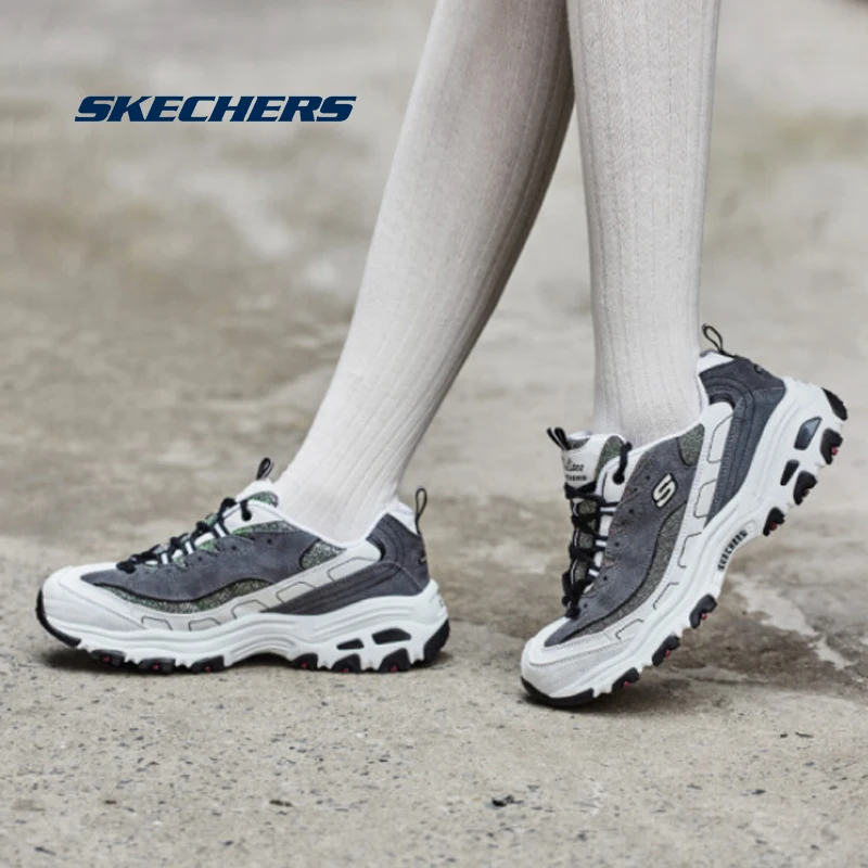Женские кроссовки на платформе Skechers повседневные брендовые массивной 99999958 CCBK