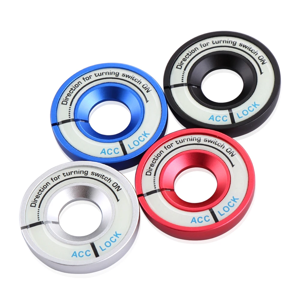 Светящееся кольцо зажигания из алюминиевого сплава для VW Passat Bora POLO GOLF 6 Jetta MK5 MK6 Skoda