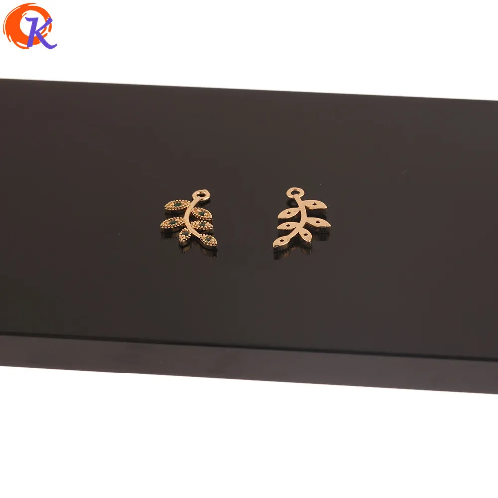 

Cordial Design 50Pcs 11*17MM Jewelry Accessories/CZ Charms/Leaf Shape/Pendant/DIY Jewelry Making/Hand Made/Earring Findings