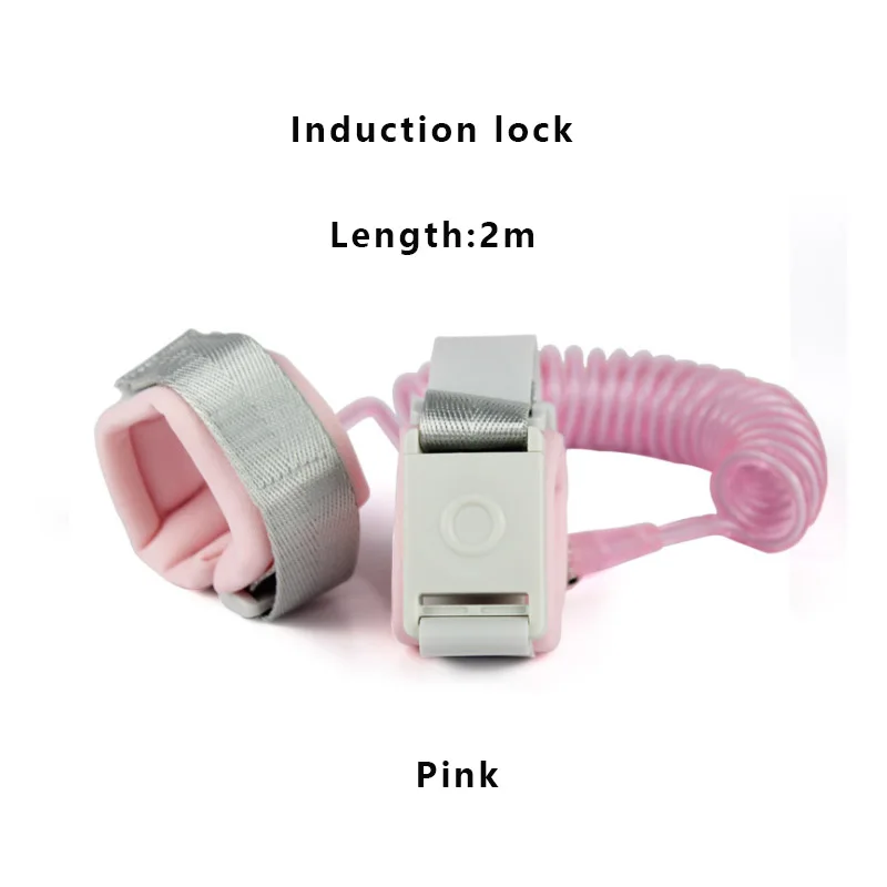 Induction lock Анти-потерянный соединитель на запястье поводок для ребенка безопасности жгут бандаж для беременных веревка открытый ходьба ручной ремень браслет анти-потеря детей - Цвет: Induction lock