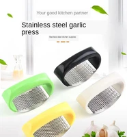 stainless garlic press manual garlic press device kitchen household press squeezer ginger garlic tools kitchen accessories