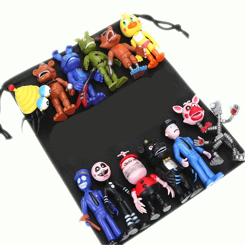 12 шт./лот полночная игрушка медведь Чика Бонни Фокси фазбер кукла ПВХ