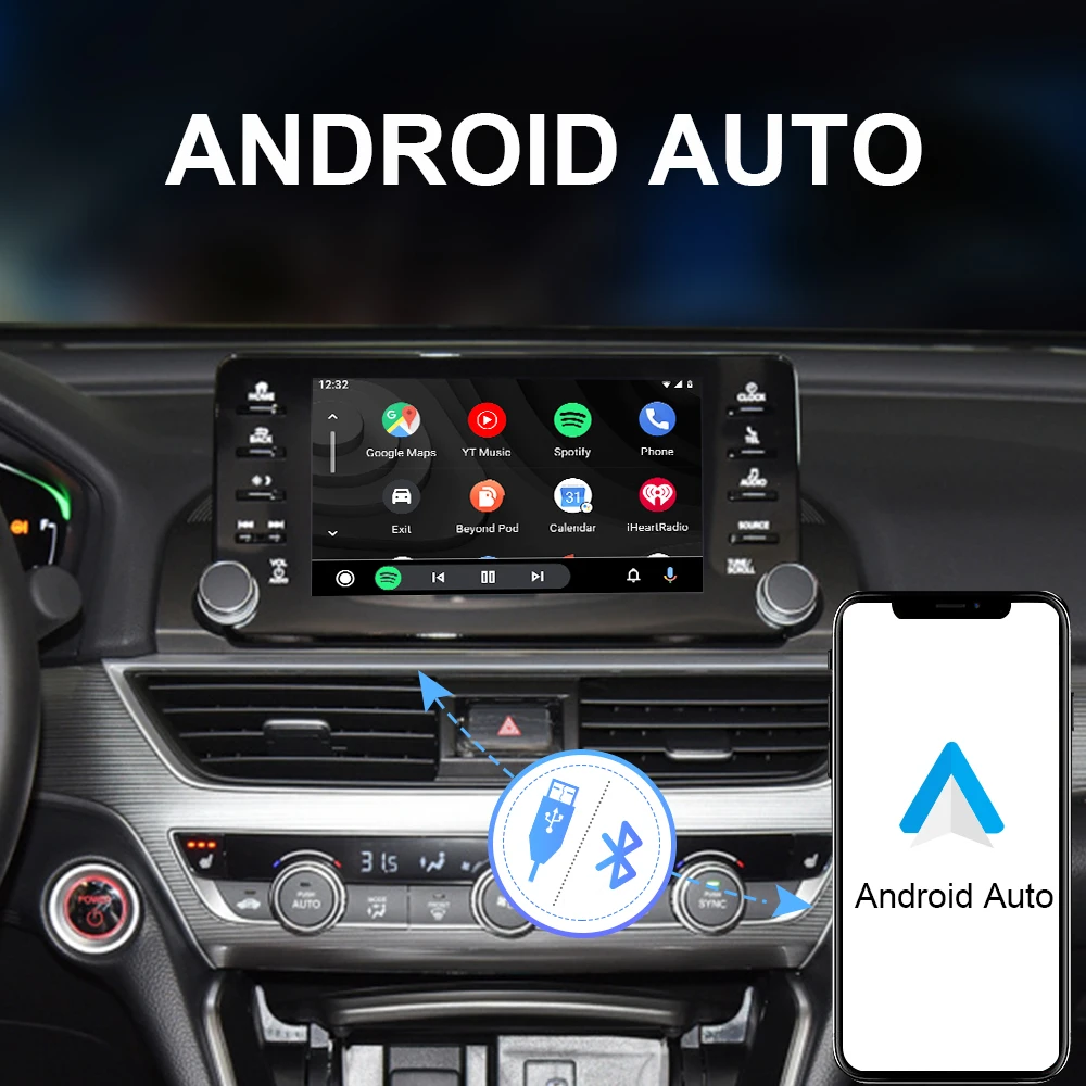 ISUDAR для Apple Wireless Carplay HONDA/ACCORD 10-го поколения 2018- Android авто мультимедиа Play AI Box