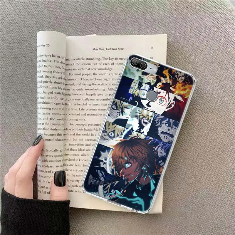 Чехол для телефона с рисунком черного клевера манги Xiaomi Redmi Note 12 Plus 12S 10 11 Pro 4G 5G 9T 9S