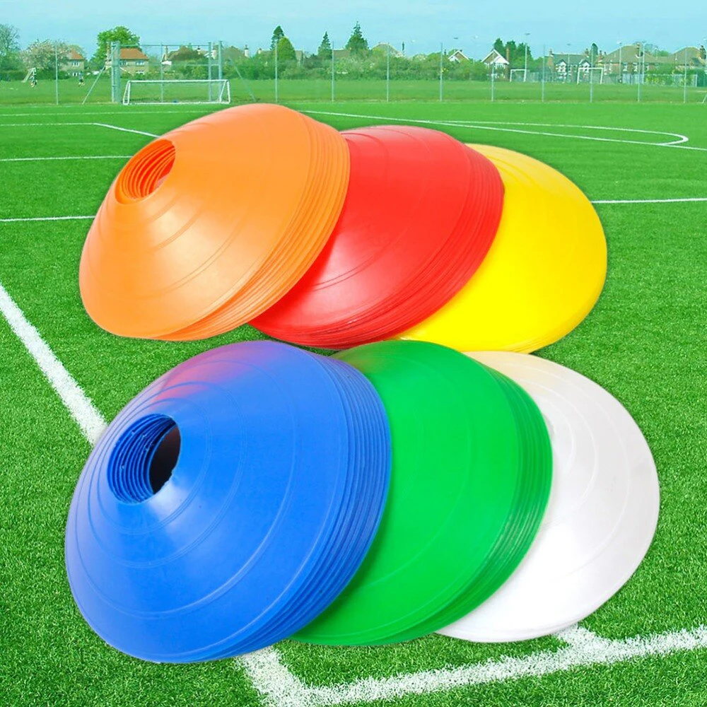 

10Pcs 19cm Football Training Sports Saucer Cones Marker Discs Soccer Entertainment Sports Accessories