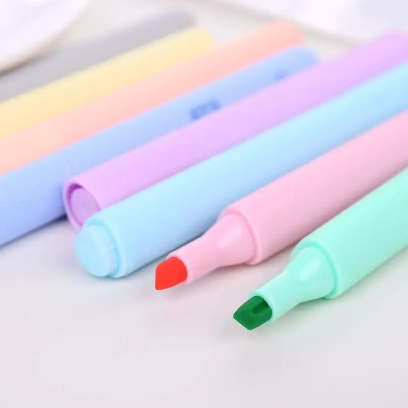 

8pcs/set Creative Fluorescent Pen Highlighter Pencil Candy Color Drawing Marker