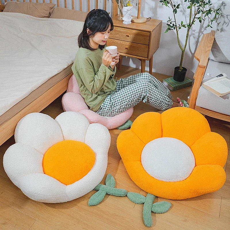 

Window Floor Cushions Plush Fluffy Soft Throw Pillows Lovely Home Decor Flower Shaped Cushion Ins Cute Pillow Bedroom Tatami Bay