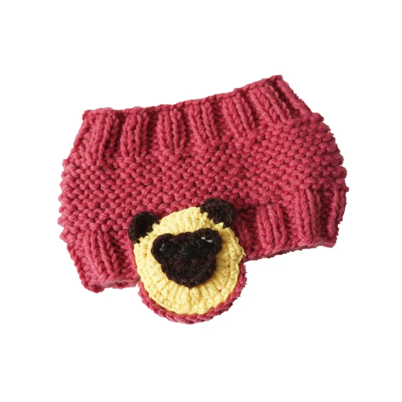 New Baby Girls Beanie Hat Winter Hats Ears Warmer Crochet Headband Cartoon Animal Handmade Knitted Turban Hair Accessories | Детская