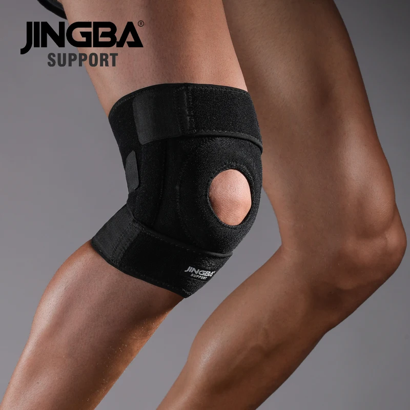 JINGBA UNTERSTÜTZUNG Einstellbare knee brace unterstützung gürtel knie pads knie Outdoor sport volleyball basketball Fitness kniescheibe
