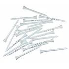 Деревянные футболки для гольфа, 83 мм, в белую полоску