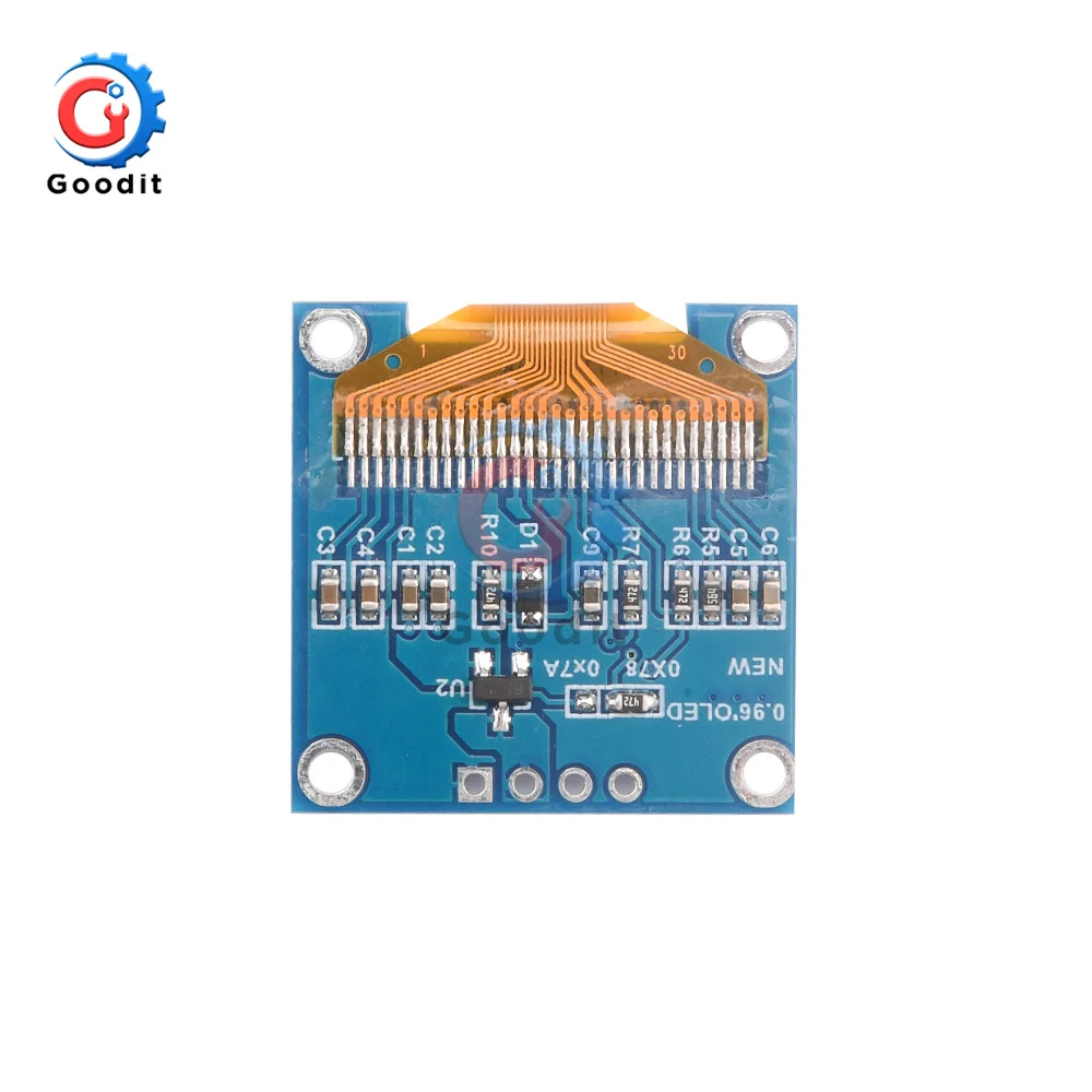 Оригинальный светодиодный модуль O SPI/IIC I2C 0 96 дюйма белый/синий/желтый синий 128X64