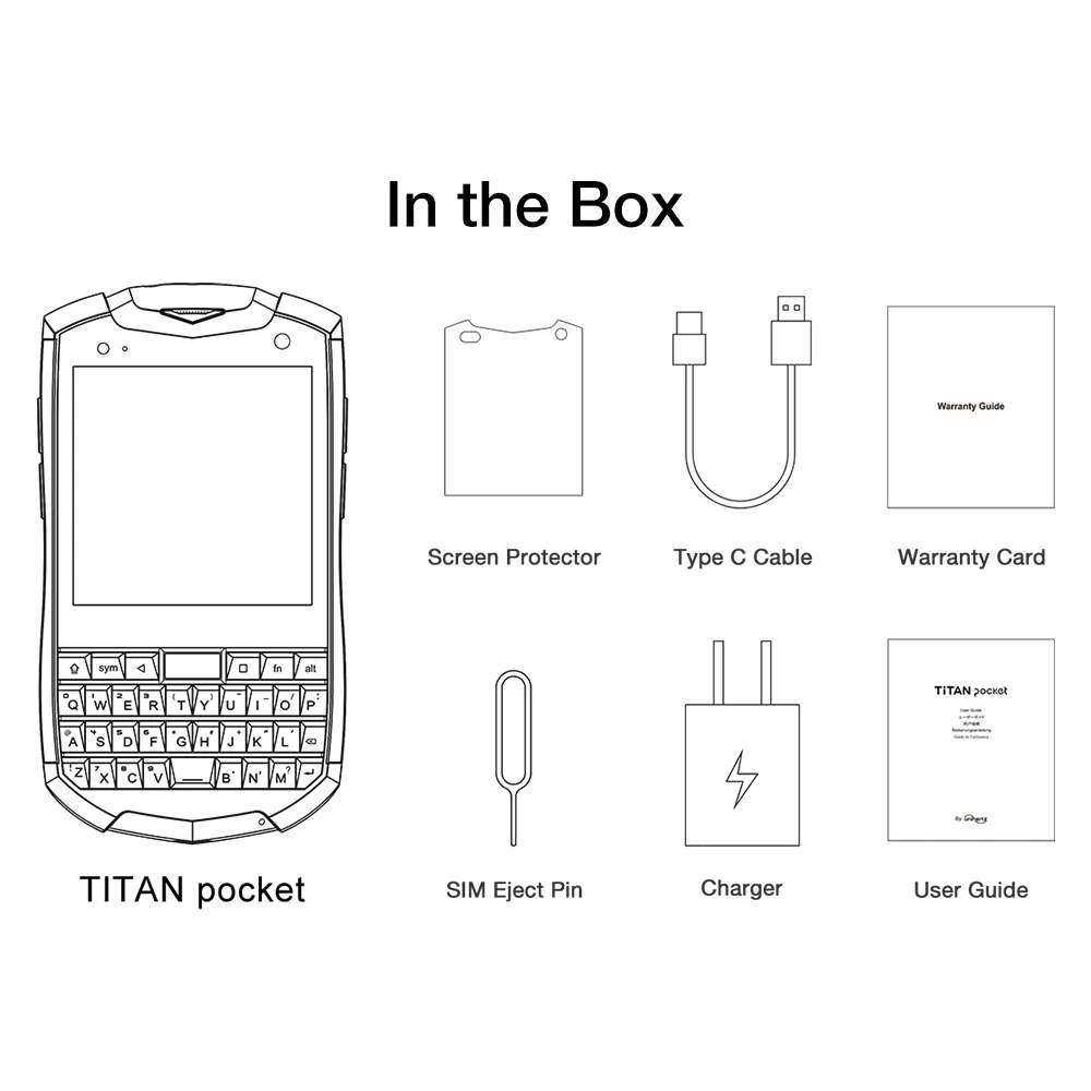 Смартфон unihertz titan, 6/128ГБ, global