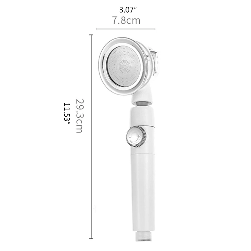 

Bathroom Rainfall Shower Head Handheld Shower Head 3-Modes 90 Rotatable K0AA
