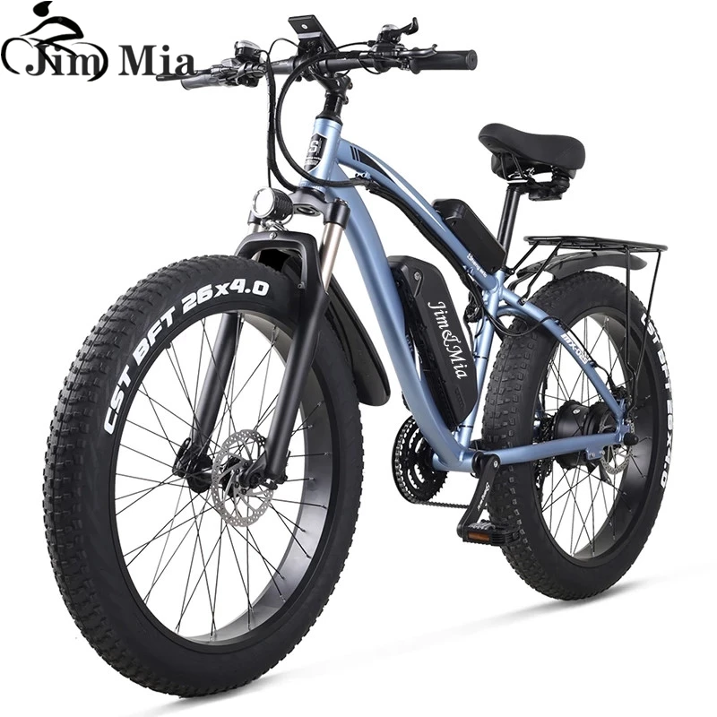 Bestellen Jim Mia Strand Elektrische Fahrrad 48V 1000W 4,0 Fett Reifen Strand Mountainbike Hohe Qualität Aluminium Legierung