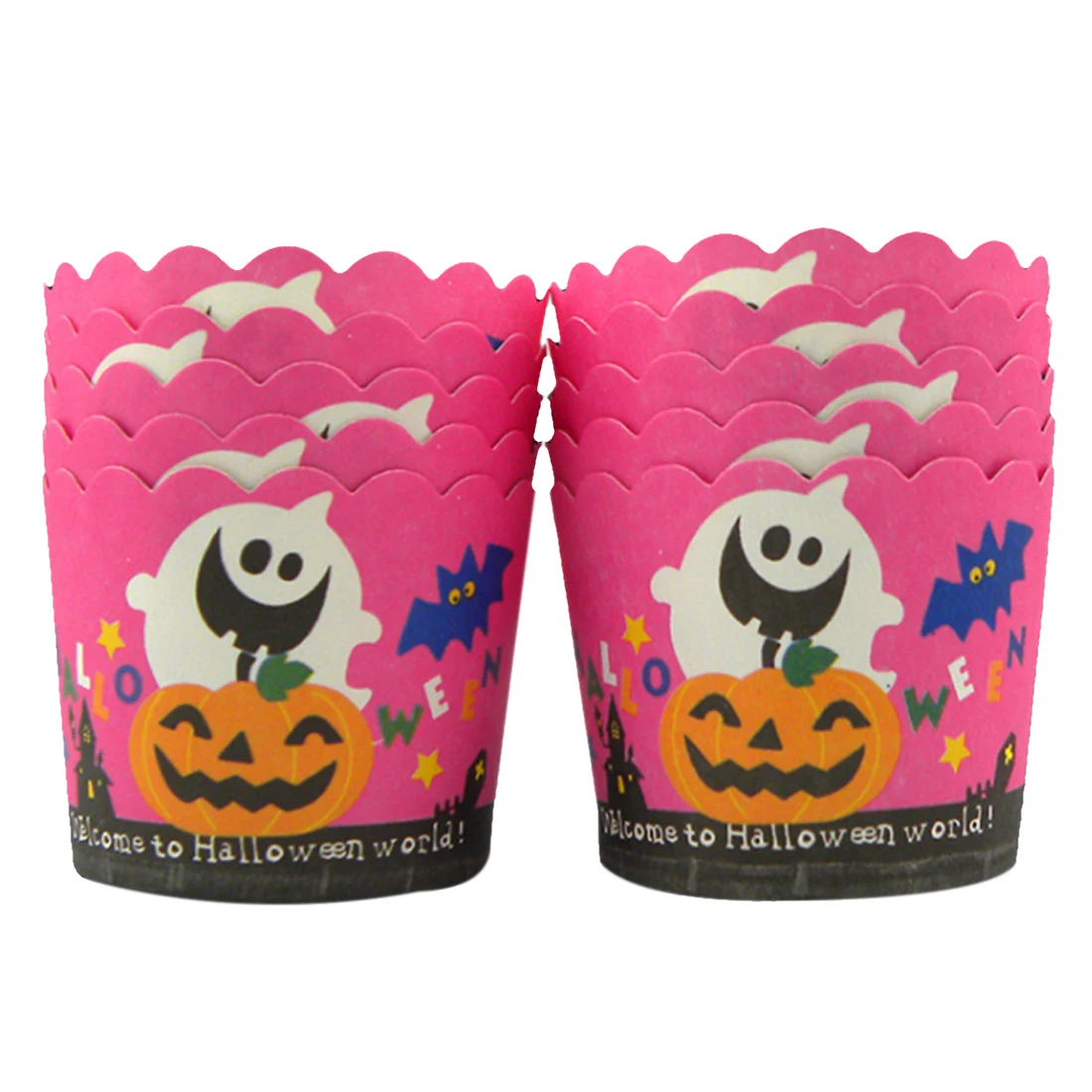 50 шт. тыквенный призрак испечь торт Бумага чашки обертка для пирожных кексов