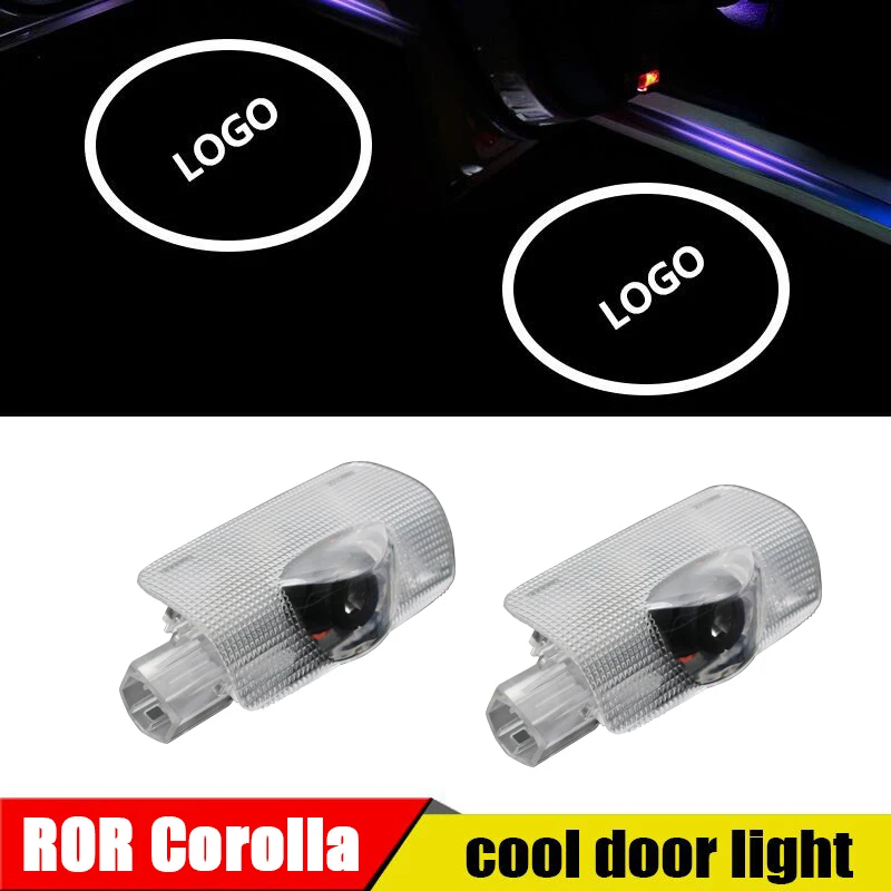 

2pcs led door logo light For Toyota Corolla 2010-2018 Toyota Logo Laser Projector Light Ghost Shadow Light Accessories