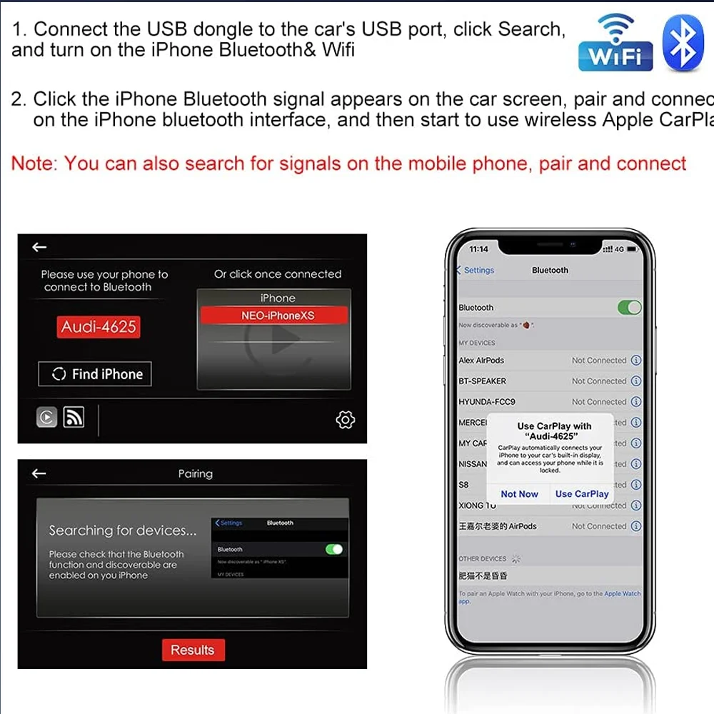 Apple Carplay беспроводной Carlinkit 3 IOS 15 Mini Smart Box Plug & Play для Mazda Cx5 Mercedes Toyota Mx5 проводной и |